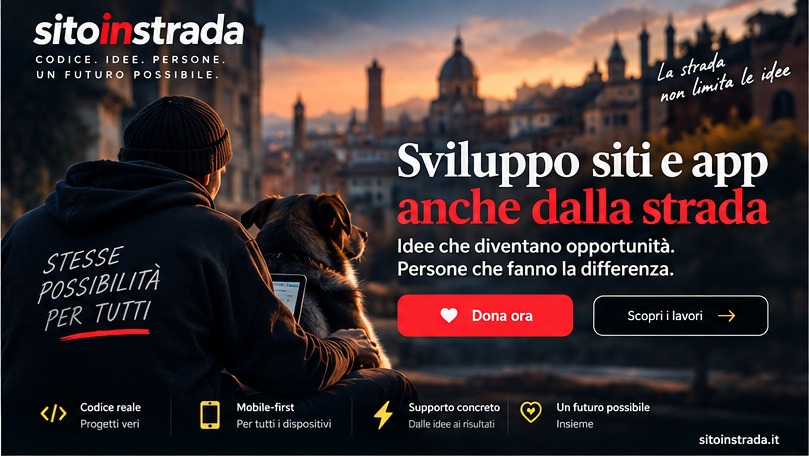 Sviluppo siti e app anche dalla strada. Idee che diventano opportunità